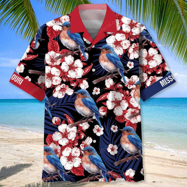 Missouri State Eastern Bluebird Black Hawaiian Shirt