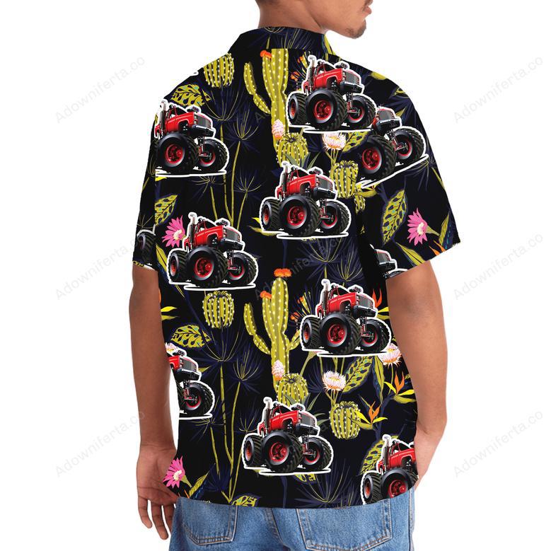 Monster Truck Cactus Hawaiian Shirt