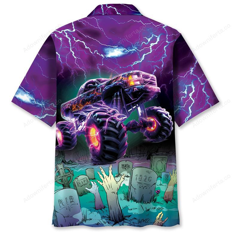 Monster Truck Lightning Hawaiian Shirt