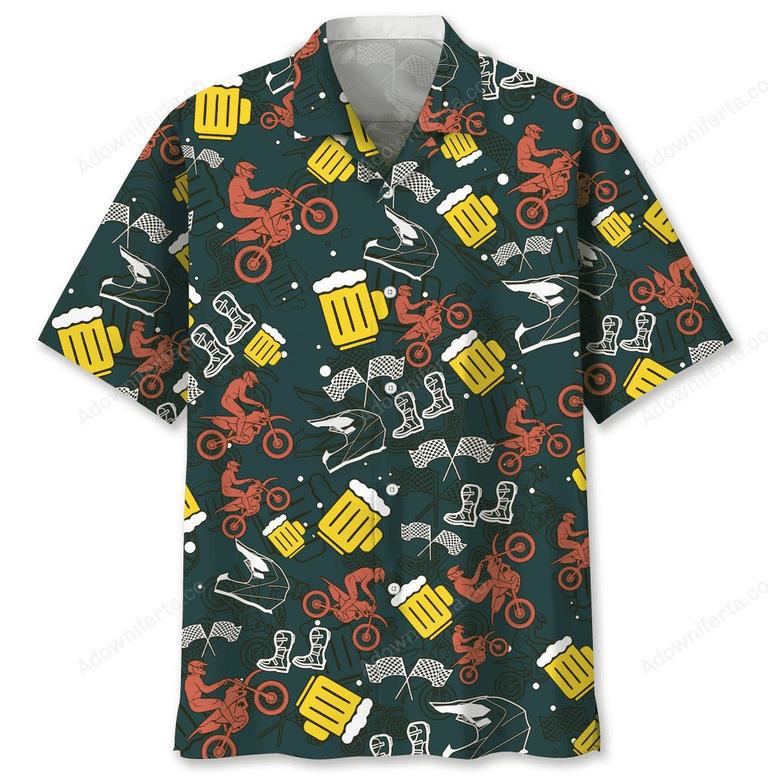 Motocross Beer Hawaiian Shirt