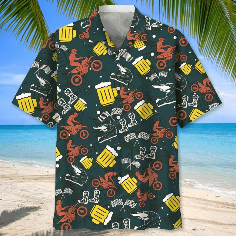 Motocross Beer Hawaiian Shirt