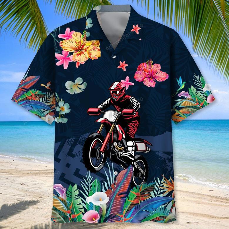 motocross love tropical hawaiian shirt