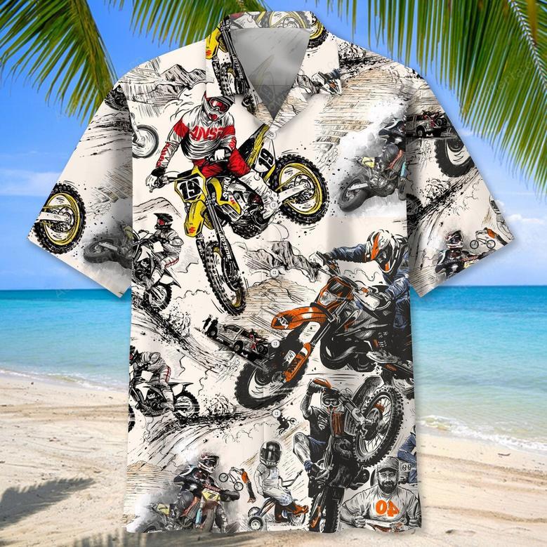 Motocross Vintage Hawaiian Shirt