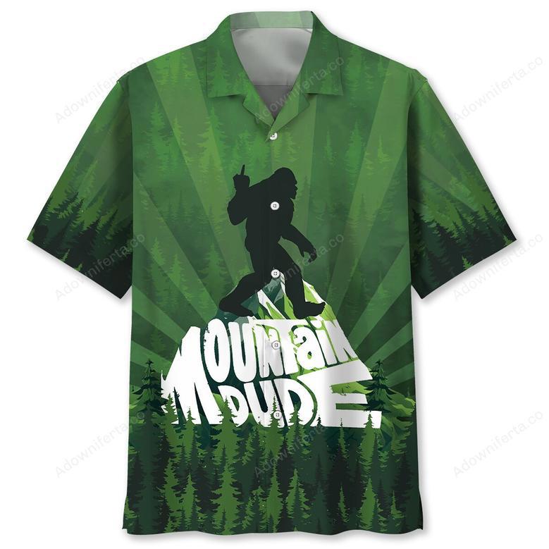 Mountain Bigfoot Hawaiian Shirt