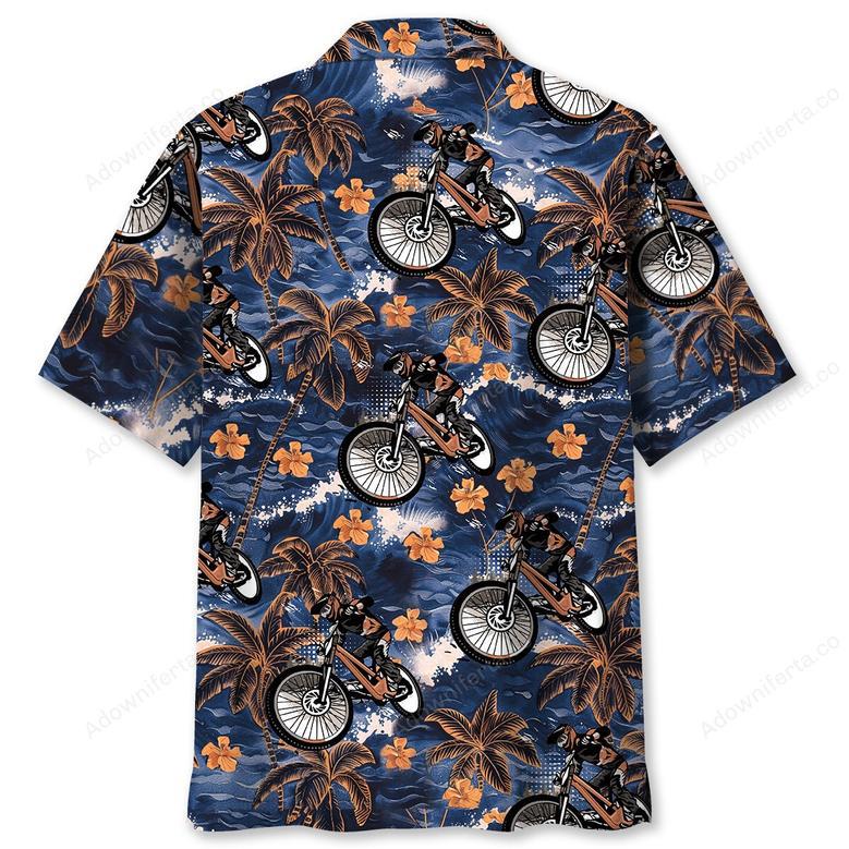 Mountain Bike Tropical Vintage Hawaiian Shirt