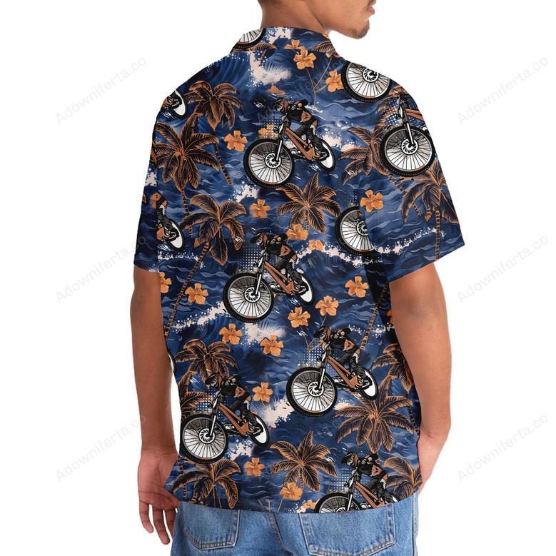 Mountain Bike Tropical Vintage Hawaiian Shirt