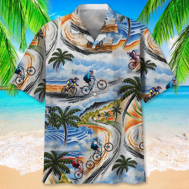 Mountain Bike Vintage Hawaiian Shirt