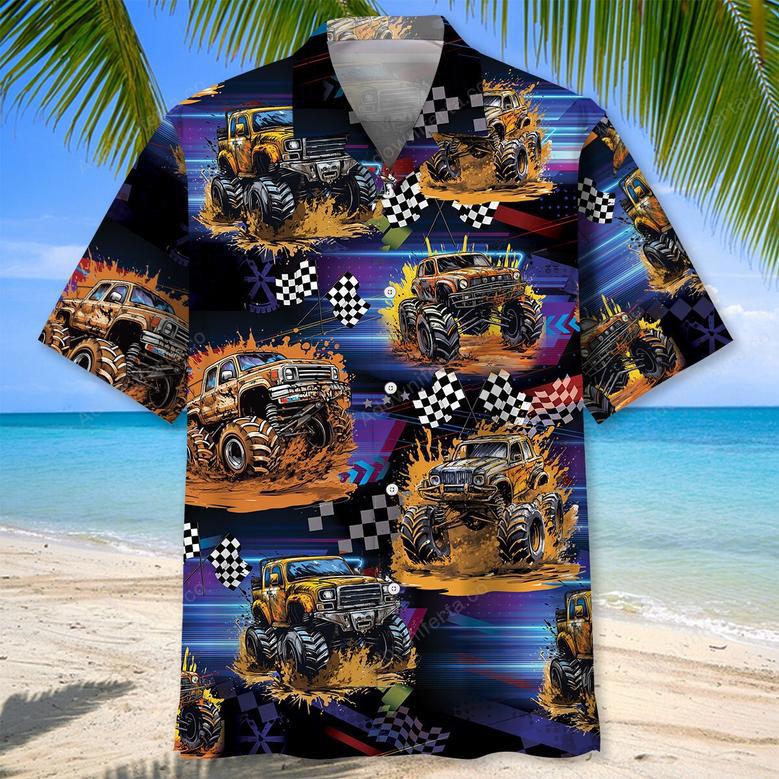 Mud Monster Truck Hawaiian Shirt