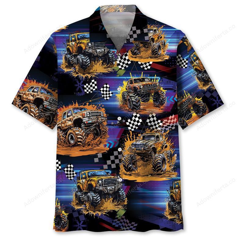 Mud Monster Truck Hawaiian Shirt