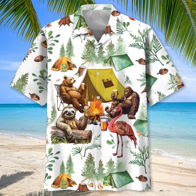 My Camping Friends Have A Drinking Problem Hawaiian Shirt