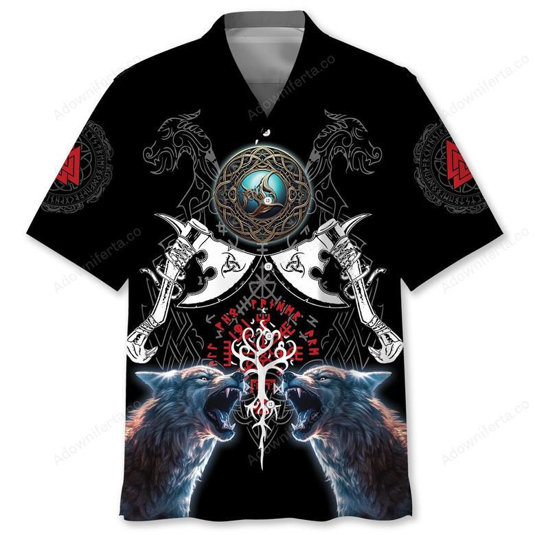 Mythology Viking Warrior Hawaiian Shirt