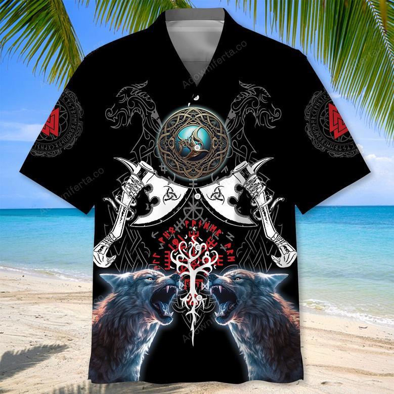 Mythology Viking Warrior Hawaiian Shirt