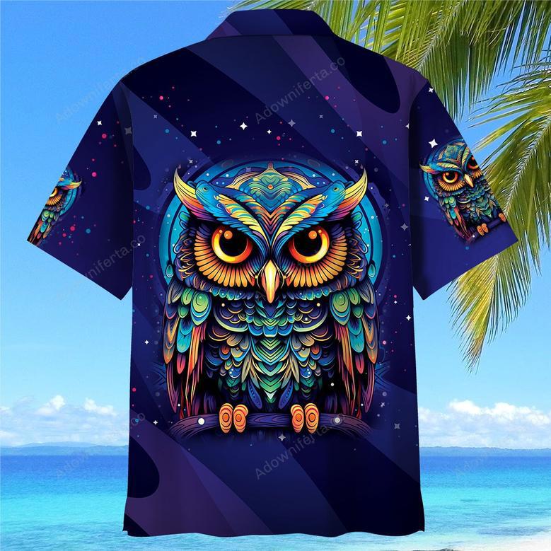 Night Owl Art Hawaiian Shirt