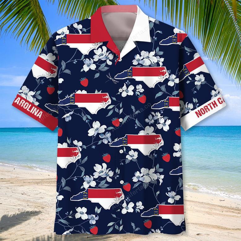 North Carolina State Blue Hawaiian Shirt