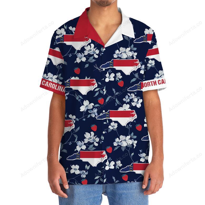 North Carolina State Blue Hawaiian Shirt