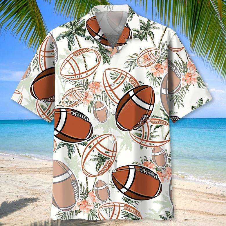 Palm Tree Football Hawaiian Shirt