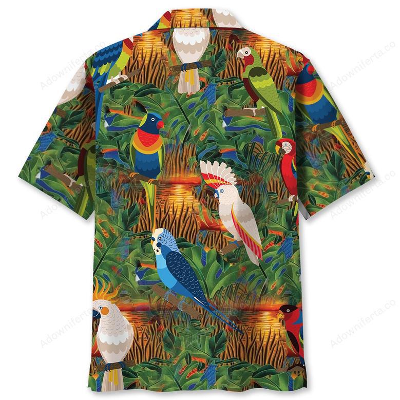 Parrot Sunset Marsh Hawaiian Shirt