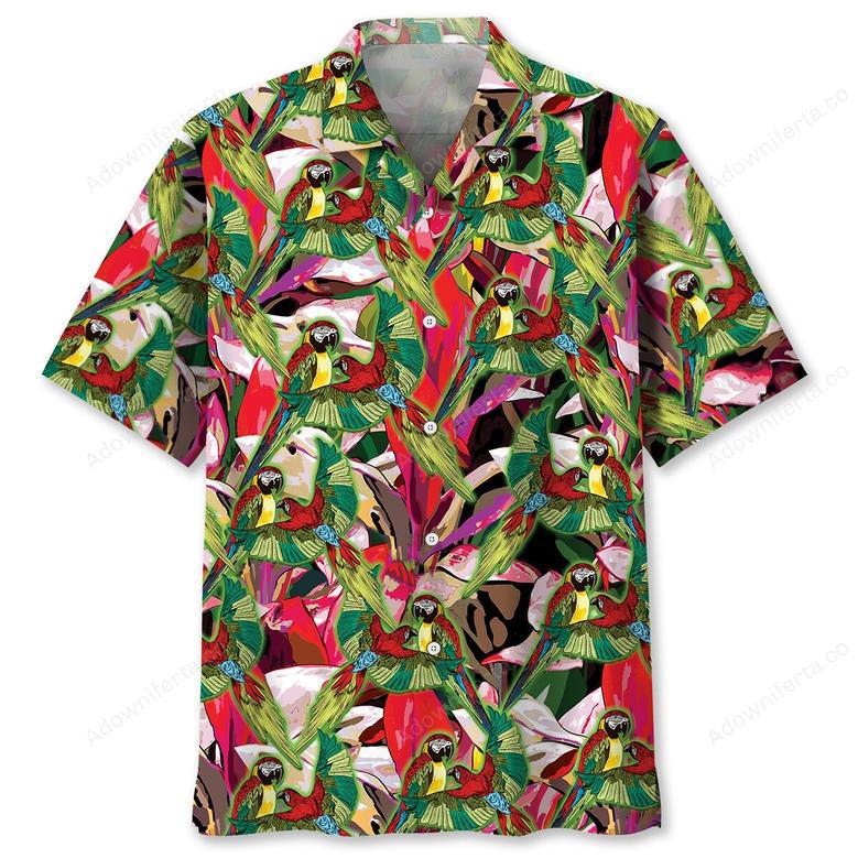 Parrot Tropical Color Hawaiian Shirt