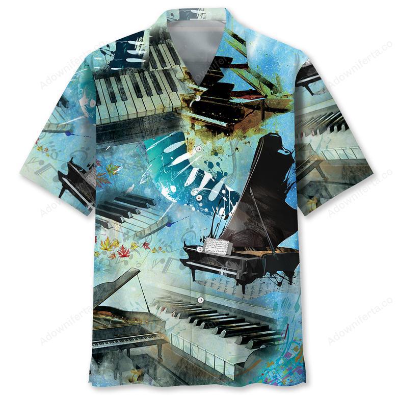 Piano Vintage Hawaiian Shirt