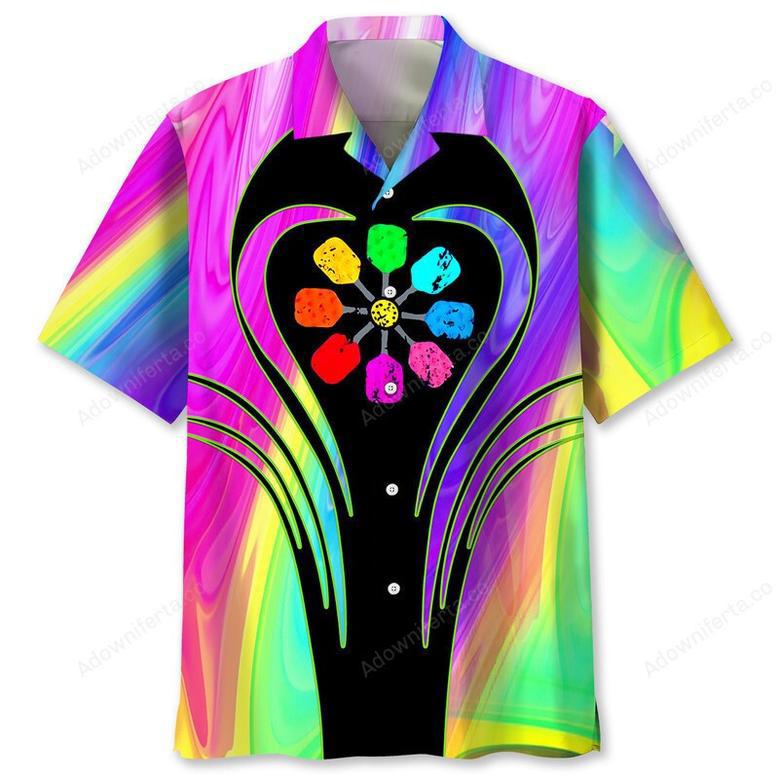 Pickleball Color Hawaiian Shirt