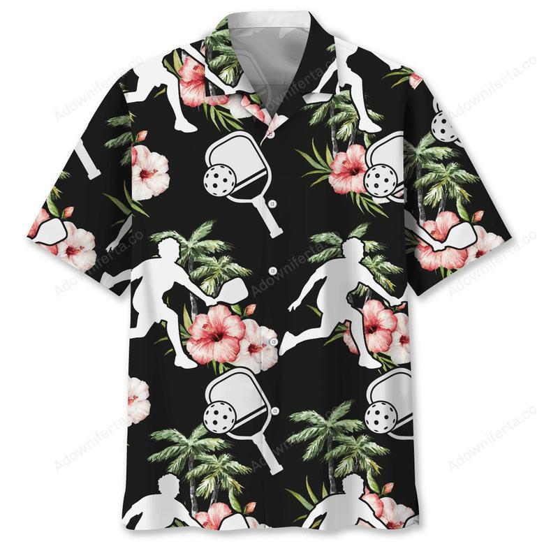 Pickleball Nature Flower Hawaiian Shirt