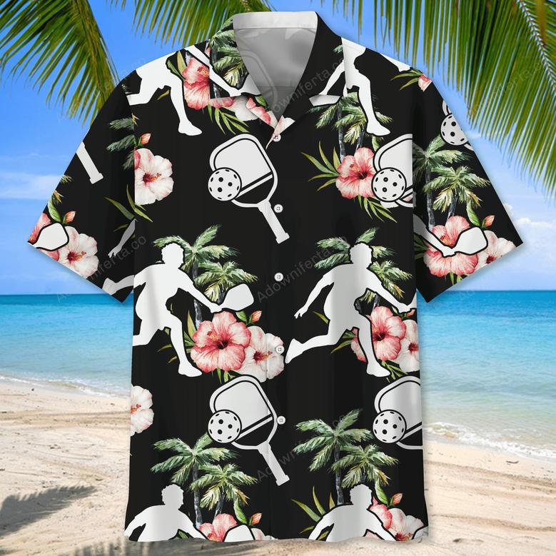 Pickleball Nature Flower Hawaiian Shirt