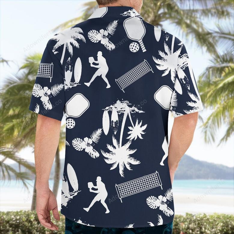 Pickleball Play White Hawaiian Shirt