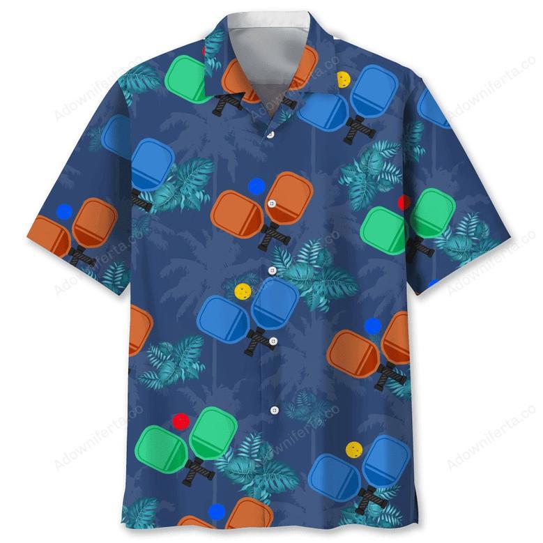 Pickleball Tropical Hawaiian Shirt