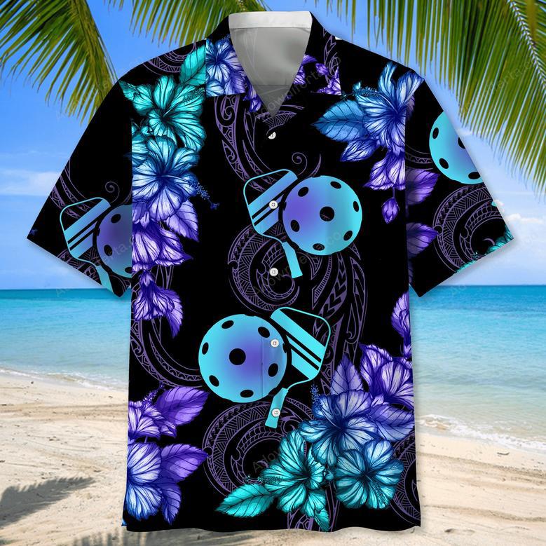 Pickleball Tropical Hawaiian Shirt