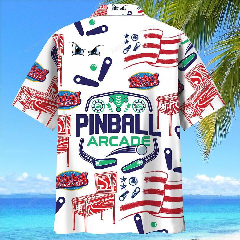 Pinball Arcade Hawaiian Shirt