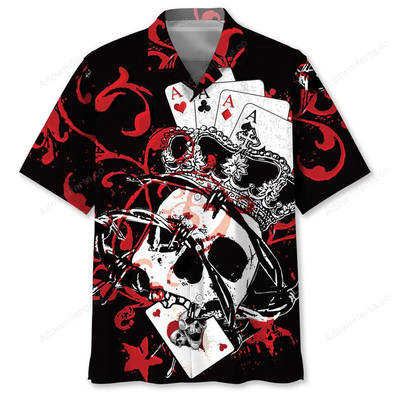 Poker Skull Hawaiian Shirt