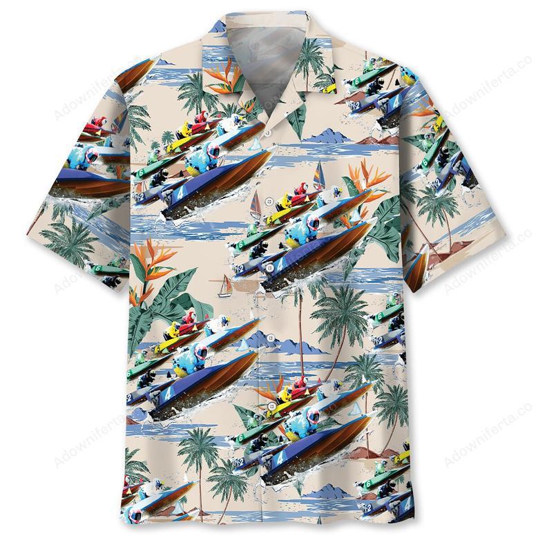 Power Boat Racing Hawaiian Shirt