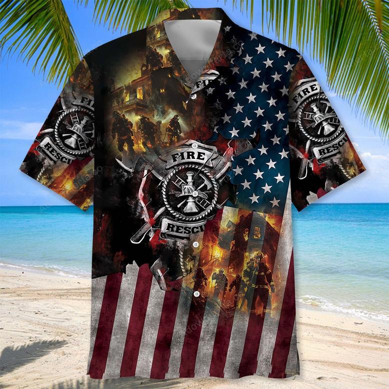 Proud Of Firefighter Hawaiian Shirt