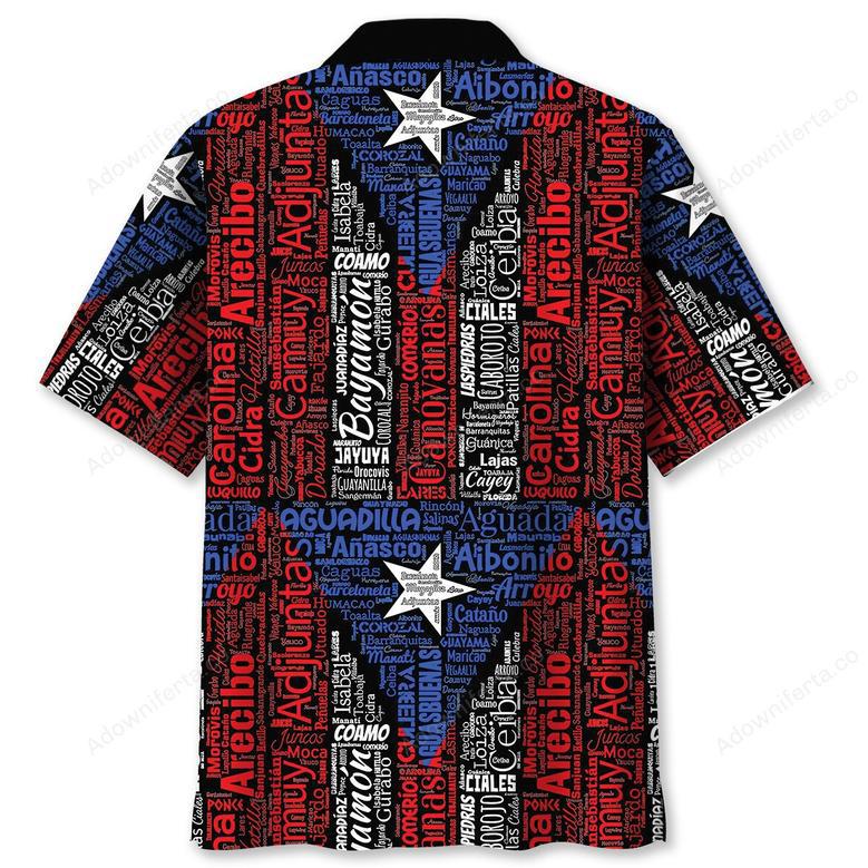 Puerto Rico Flag Hawaiian Shirt