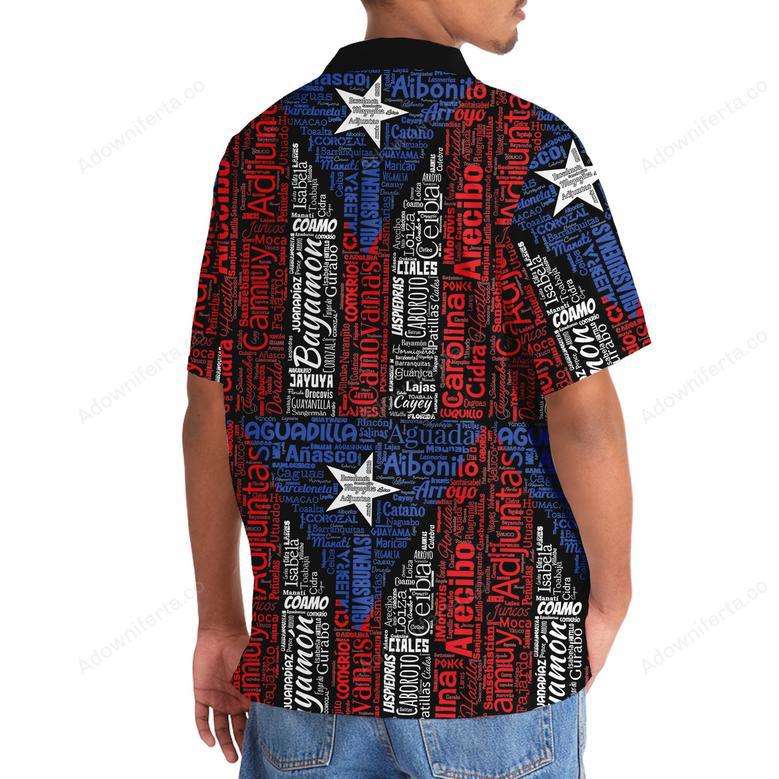 Puerto Rico Flag Hawaiian Shirt