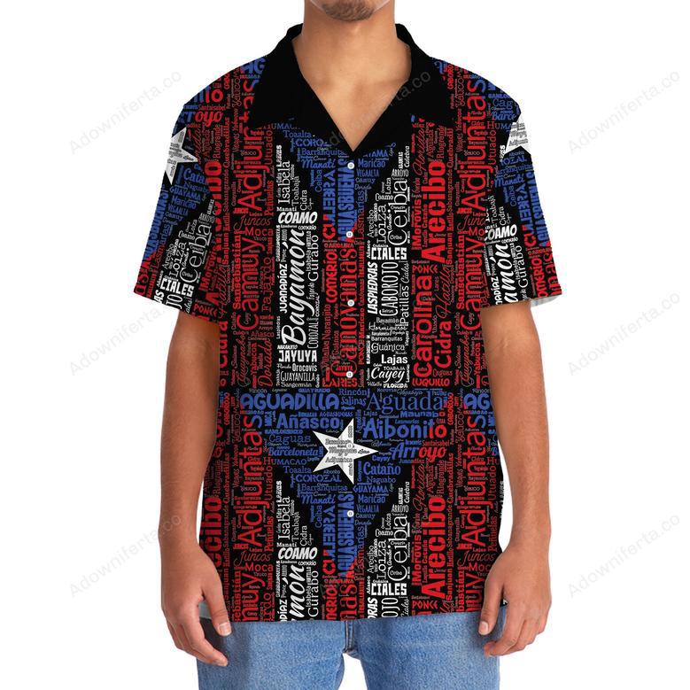 Puerto Rico Flag Hawaiian Shirt