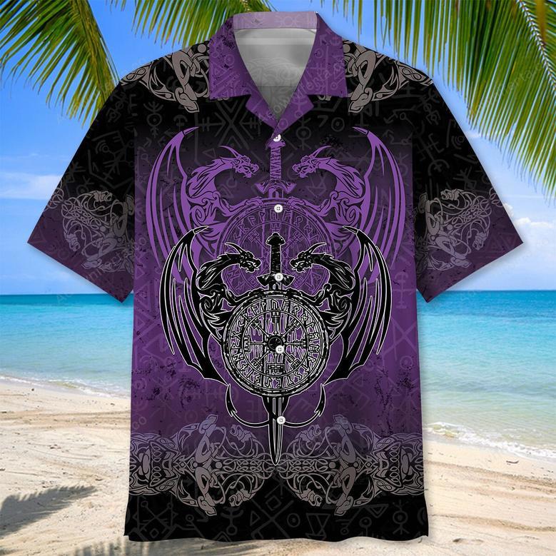 Purple Dragon Hawaiian Shirt