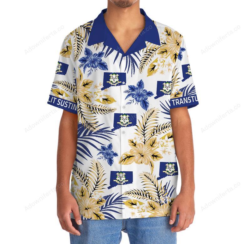 Qui Transtulit Sustinet Connecticut State Proud Hawaiian Shirt