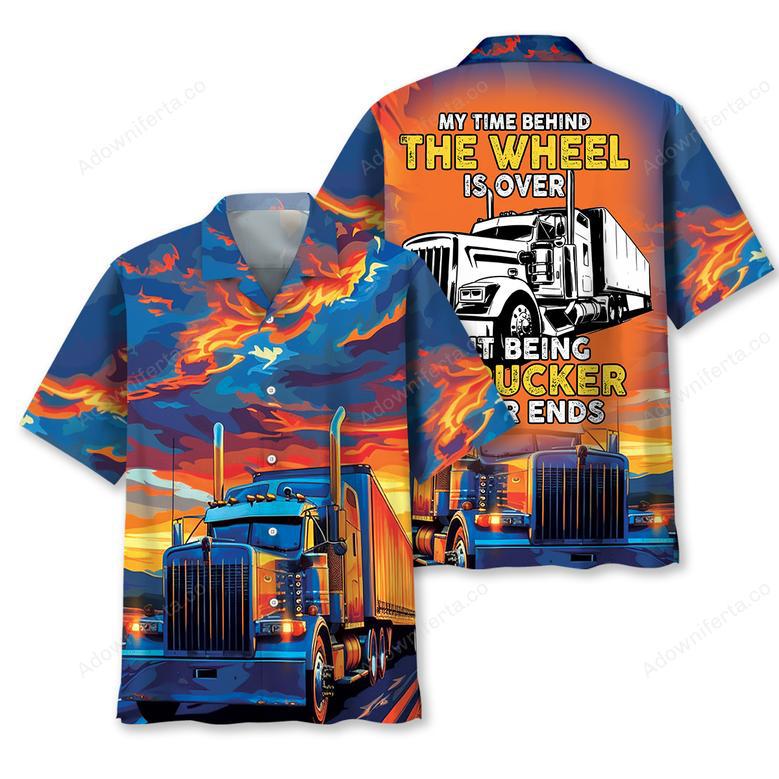 Retired Truck Driver Hawaiian Shirt