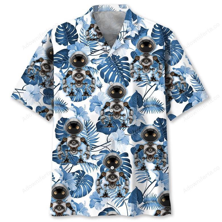 Robotic Hawaiian Shirt