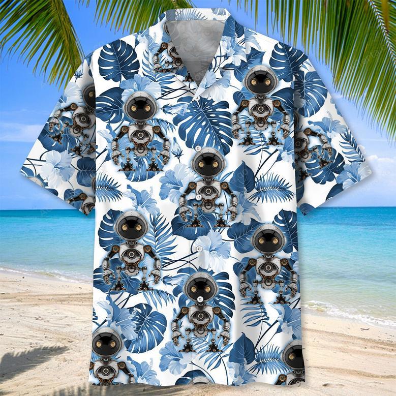 Robotic Hawaiian Shirt