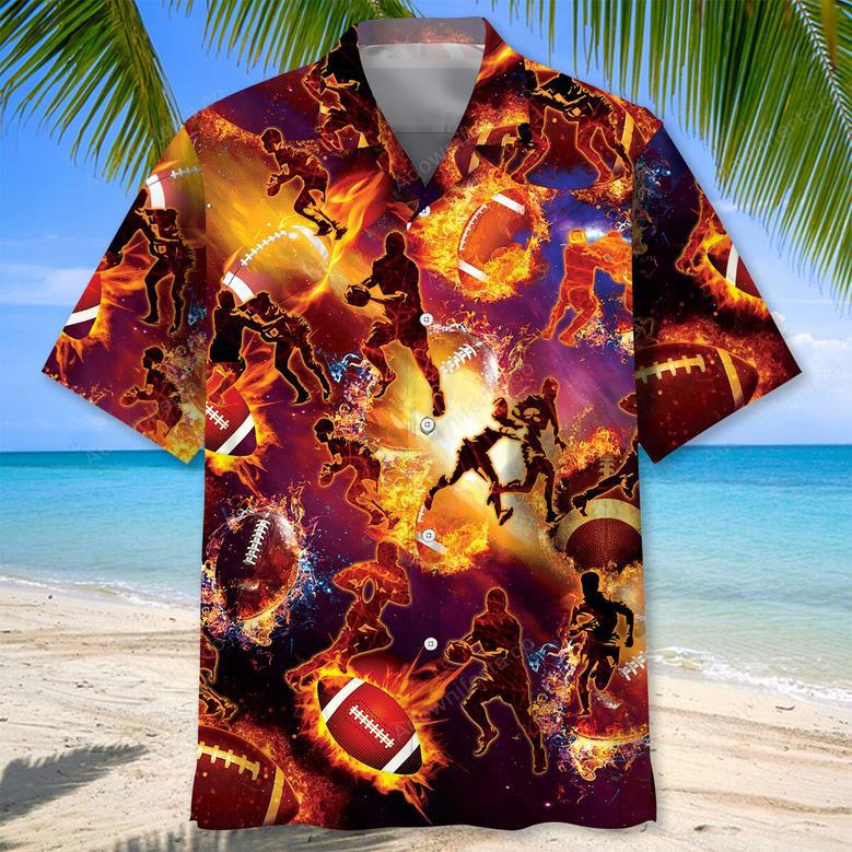 Rugby Fire Hawaiian Shirt