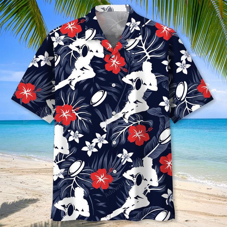 Rugby Hibiscus Hawaiian Shirt