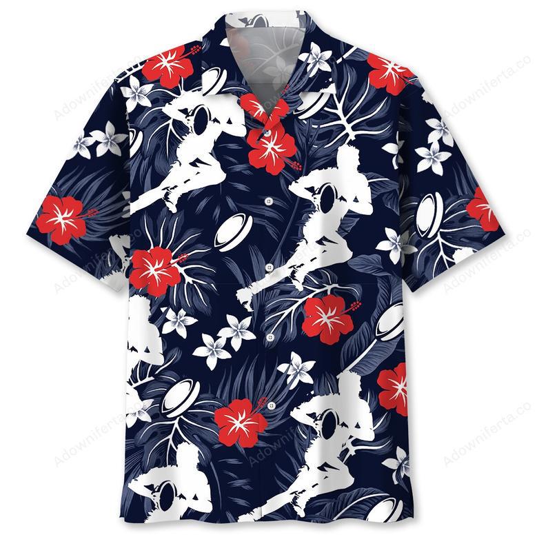 Rugby Hibiscus Hawaiian Shirt