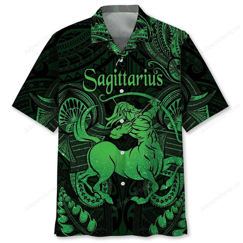 Sagittarius Zodiac Polynesian Hawaiian Shirt