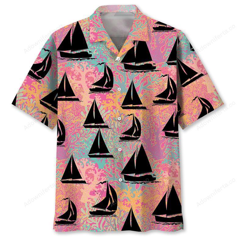 Sailing Pink Hawaiian Shirt