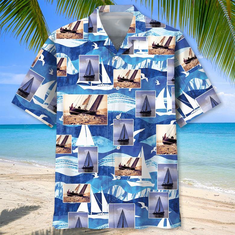 Sailing Vintage Hawaiian Shirt