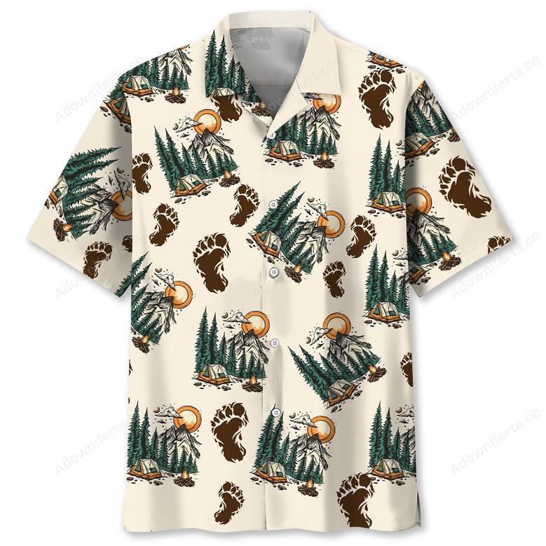 Sasquatch Camp Fire Drinking Team Hawaiian Shirt