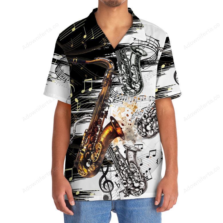 Saxophone Art Hawaiian Shirt