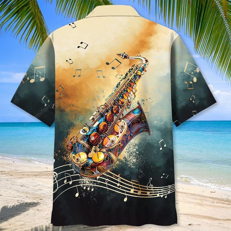 Saxophone Vintage Hawaiian Shirt